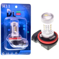 Светодиодная автолампа DLED H11 - 2 CREE XB + Линза 12 SMD2323 (2шт.)