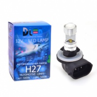 Светодиодная автомобильная лампа DLED H27 881 - 6 CREE XQ-B + Линза (2шт.)