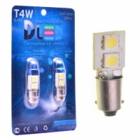 Светодиодная автомобильная лампа DLED T4W - 2 SMD 5050 (2шт.)